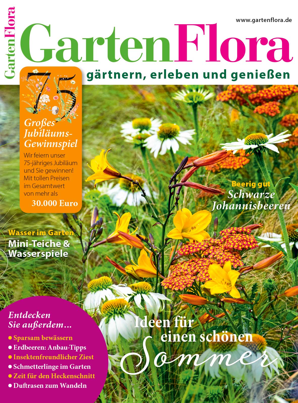 Cover der GartenFlora, Juli-Ausgabe 2024